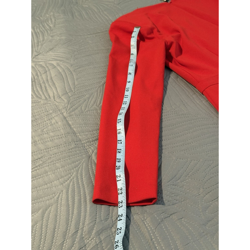 Alexia Admor Women's Red Long Sleeve Dress Size L Regular - Picture 4 of 9